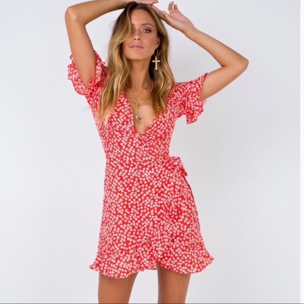Princess Polly Poppy Moore Mini Dress in Red